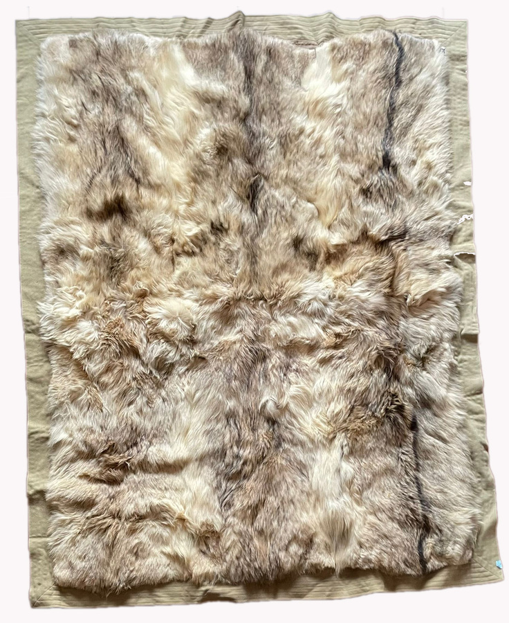 rare vintage hermes fur blanket